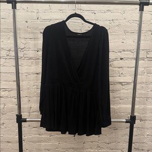 Torrid Black V-Neck Blouse
